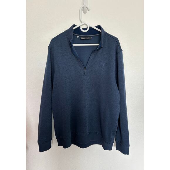 Under Armour Mens Navy Zip Up Sweater - XL - Picture 1 of 3